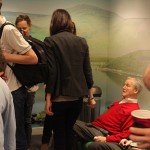 National Treasure Nicholas Parsons backstage at BBC Radio 4