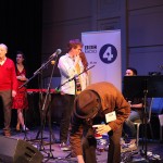 Preparing to appear on Loose Ends, on BBC Radio 4